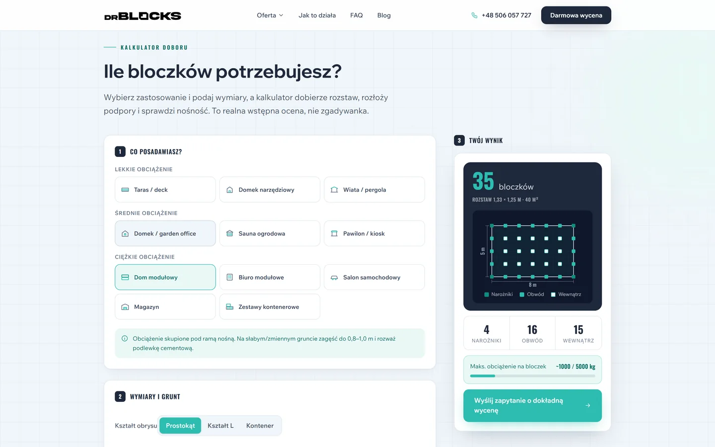 DrBlocks — widok na komputerze
